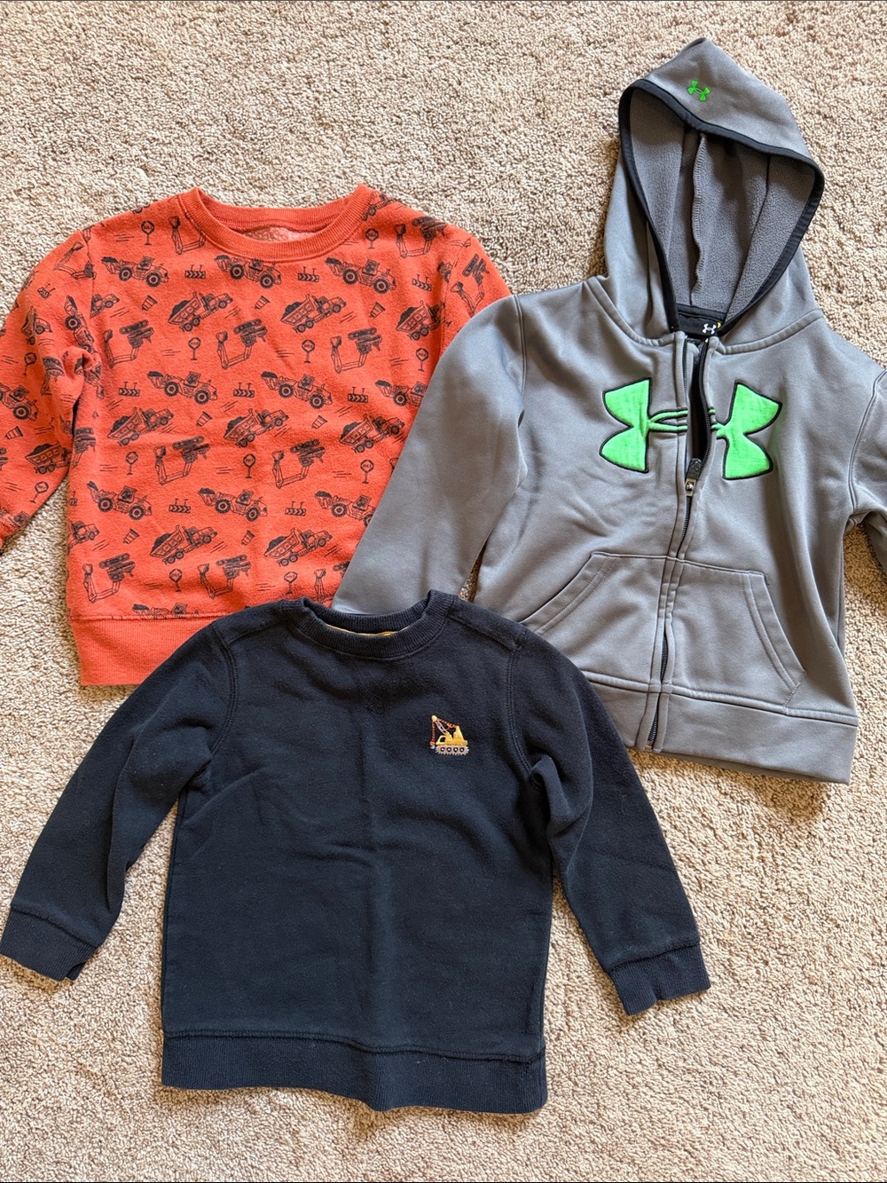Bundle of 3T Sweatshirts - Under Armour, Jumping Beans